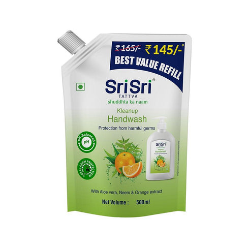 Sri Sri tattva Kleeanup handwash best value Refill